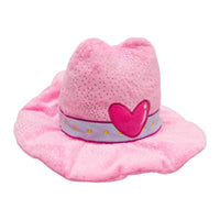 SnugArooz dog toys Stylish Pink Cowboy Hat Save A Horse Plush Squeak Dog Toy - 8"