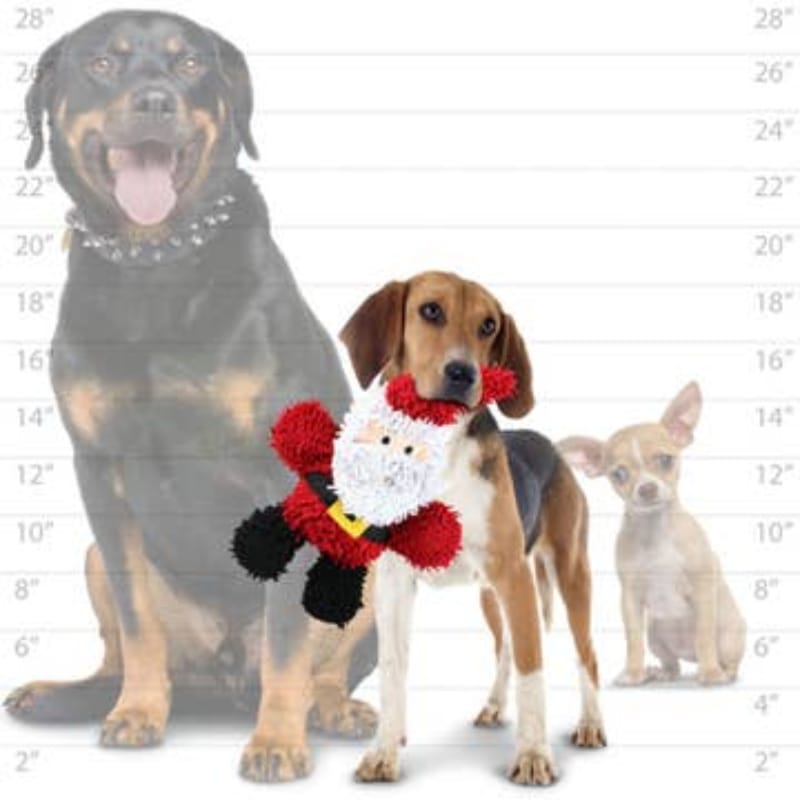 VIP Products/Tuffy dog toys Mighty Microfiber Christmas Holiday Ball Santa Durable Dog Toy