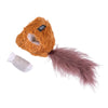 ZippyClaws Cat Toys Squirrel Refillablez Bushy Throw Plush Cat Toy