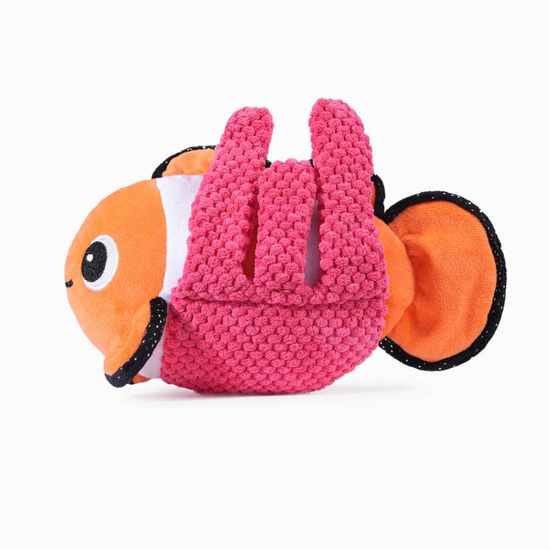 Hugsmart Products Inc Hugsmart Products Inc - HugSmart Pet - Ocean Pals  | Clown Fish - Dog Plush Toy
