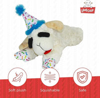 Lamb Chop w/ Birthday Hat Blue Plush Dog Toy - 10.5"