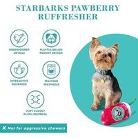 Haute Diggity Dog dog toys Starbarks Red Ruffresher Plush Dog Toy