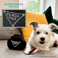 Haute Diggity Dog dog toys Pawda Black Handbag Plush Squeak Dog Toy