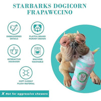 Haute Diggity Dog dog toys Starbarks Dogicorn Frapawccino Plush Squeak Dog Toy