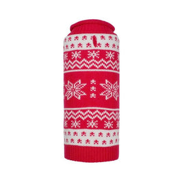 The Worthy Dog Sweaters XXS Red Snowflake Holiday Dog Sweater