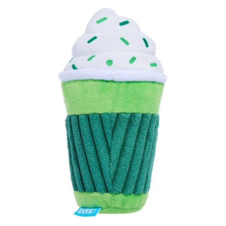 BARK dog toys Cup O' The Mornin' Coffee St. Patrick's Day Plush Dog Toy