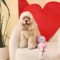 Hugsmart Products Inc Dog Toys Makeup Collection Cushion Foundation Plush Squeaky Rope Dog Toy