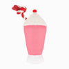 Hugsmart Products Inc dog toys Summer Floatie Strawberry Smoothie Plush Squeak Dog Toy