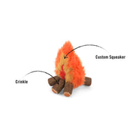Camp Corbin Cozy Campfire Plush Squeaky Dog Toy