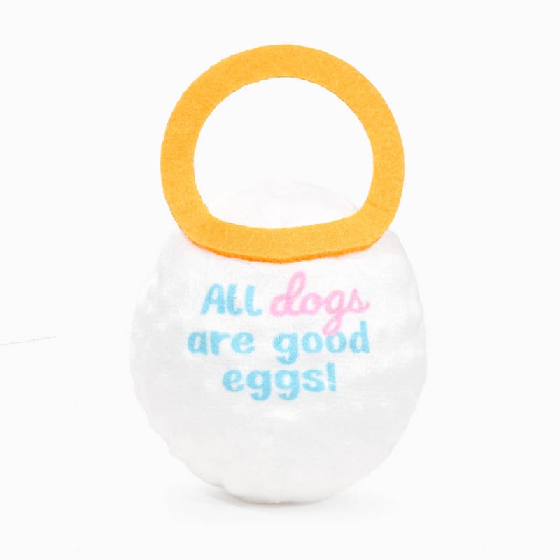 Hugsmart Products Inc dog toys Hoppin' Easter Good Egg Super Ball Plush Dog Toy