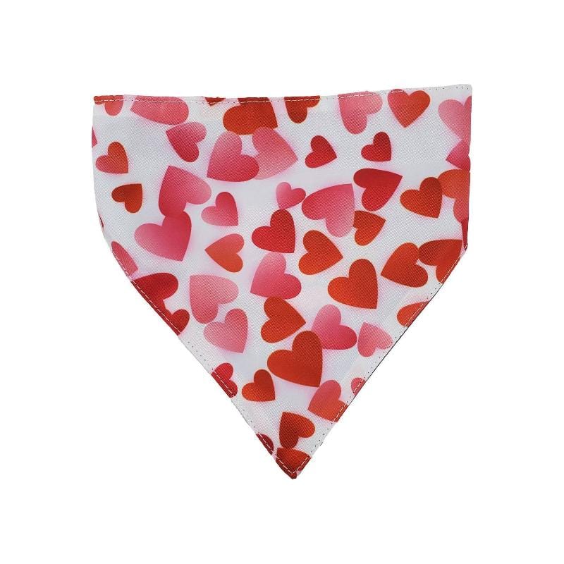 Barker's Bowtique Bandanas Love/Scattered Hearts Two-Sided Dog Bandana
