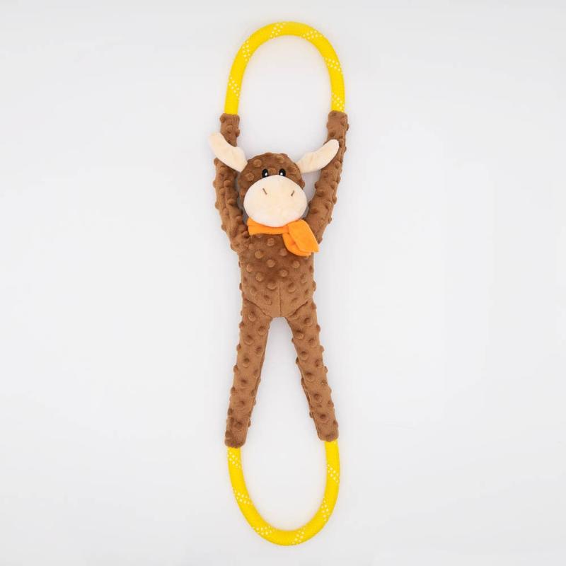ZippyPaws dog toys RopeTugz Moose Dog Toy