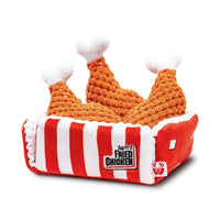 PAWTY Dog Toys dog toys Pawty's Fried Chicken Interactive Plush Squeak Dog Toy Set - 4 Pc