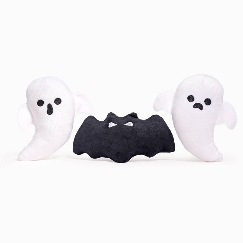 Hugsmart Products Inc dog toys Howloween Night Haunted Tree Interactive Burrow Plush Dog Toy Set - 4 Pc