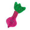 Jigglerz Beet Magenta Plush Squeaky Dog Toy