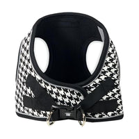 Barker's Bowtique Harnesses XXS Houndstooth Black & White Dog Harness Vest