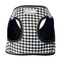 Barker's Bowtique Harnesses Houndstooth Black & White Dog Harness Vest