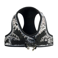 Barker's Bowtique Harnesses Black / XXS EZ Reflective Royal Elegance Harness Dog Vest