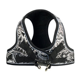 Barker's Bowtique Harnesses Black / XXS EZ Reflective Royal Elegance Harness Dog Vest