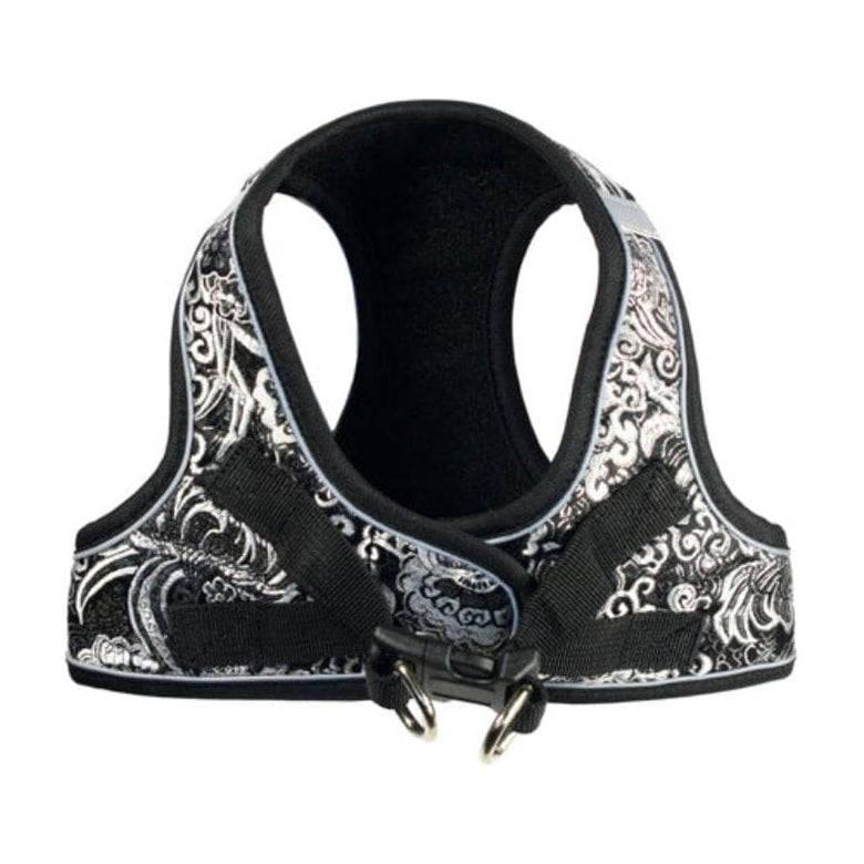 Barker's Bowtique Harnesses Black / XXS EZ Reflective Royal Elegance Harness Dog Vest