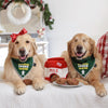 Santa Milk & Cookies Burrow Interactive Christmas Holiday Dog Toy Set - 4 Pc
