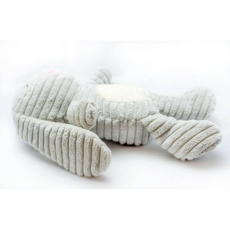 Thoozy dog toys Tuff & Cuddly Grey Bunny Easter Spring Squeaky Plush Dog Toy - 12.5"