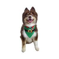 Barker's Bowtique Bandanas Christmas Reversible Elf Dog Bandana