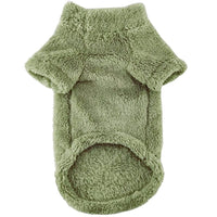 Doggie Design SWEATERS Moss Green Soft Warm Plush Dog Pullover