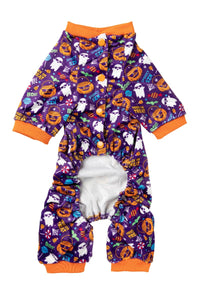 FuzzYard Pajamas Halloween Purple Trick or Treat Spooky Dog Pajamas