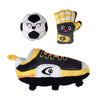 GOOOOOAL Soccer Time Sports Plush Squeaky Dog Toy Set - 3 Pc