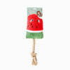 Hugsmart Products Inc dog toys Summer Watermelon Popsicle Rope Tug Plush Dog Toy