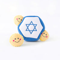 Hanukkah Burrow Star of David Interactive Plush Dog Toy Set - 4 Pc