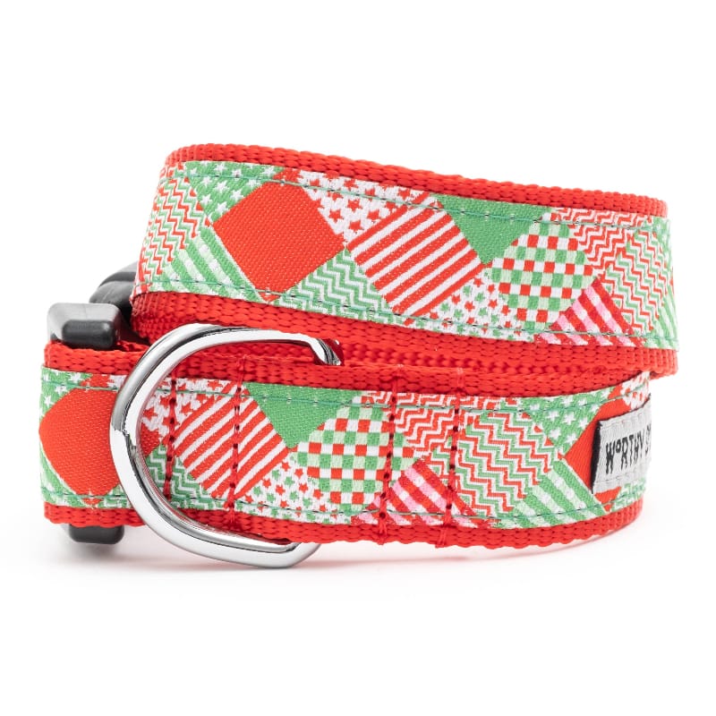 The Worthy Dog COLLARS XS Christmas Holiday Americana Dog Collar