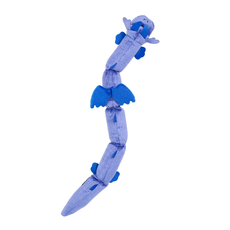 ZippyPaws dog toys Blue Zippy Dragonz Long Plush Dog Toy