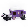 Halloween Burrow Haunted Carriage Interactive Dog Toy Set - 4 Pc