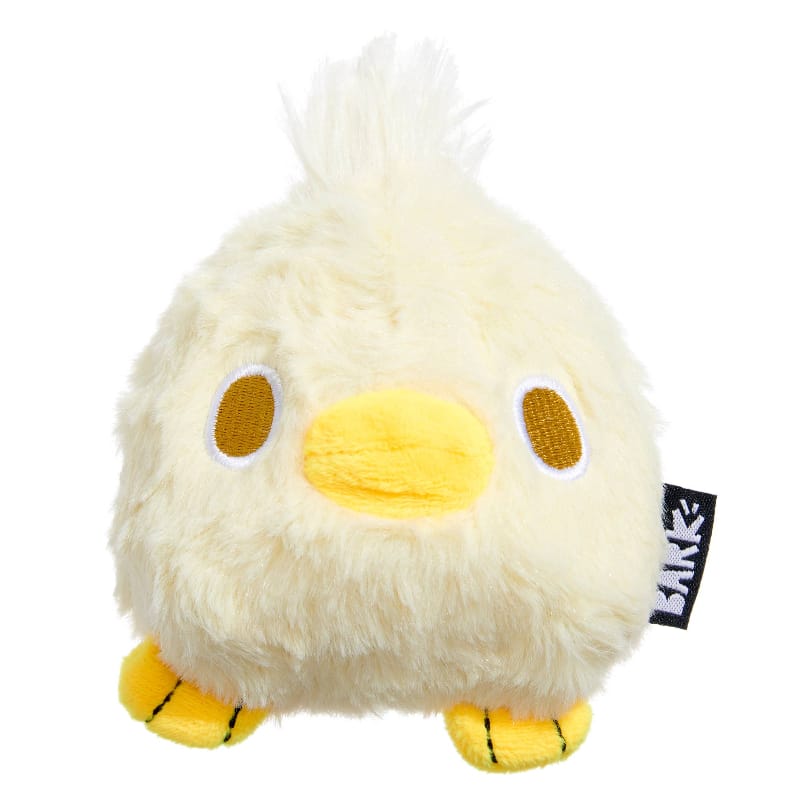 BARK dog toys Tough Chick Chicken Super Chewer Yellow Plush (with Hidden Toy Inside) Dog Toy - Sm