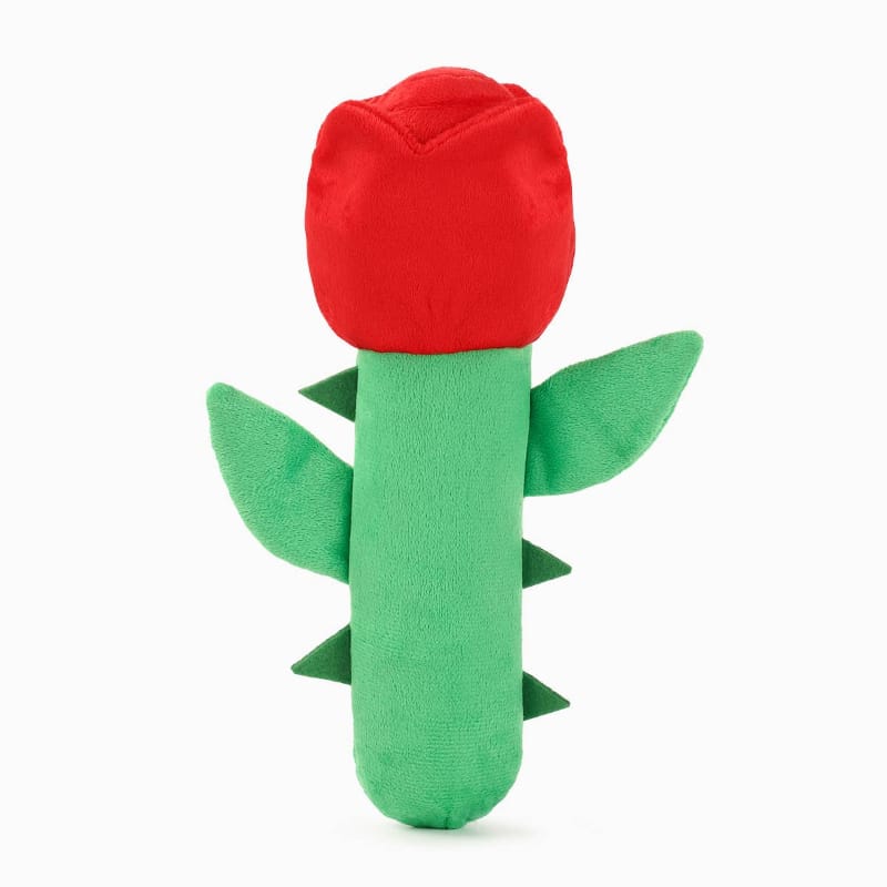 Hugsmart Products Inc dog toys Woof Love Red Rose Plush Dog Toy