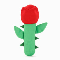 Hugsmart Products Inc dog toys Woof Love Red Rose Plush Dog Toy