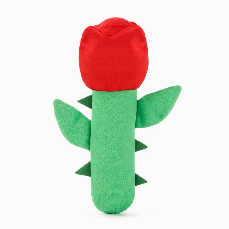 Hugsmart Products Inc dog toys Woof Love Red Rose Plush Dog Toy