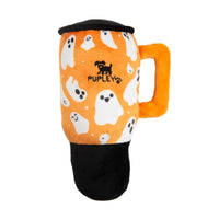 SnugArooz dog toys Halloween Ghostly Pupley Mug Plush Squeak Dog Toy