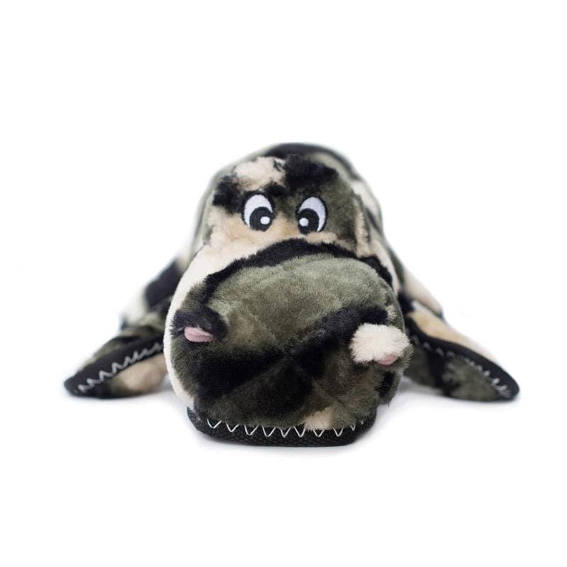 ZippyPaws dog toys Z-Stitch Grunterz Camron the Camo Gator Dog Toy