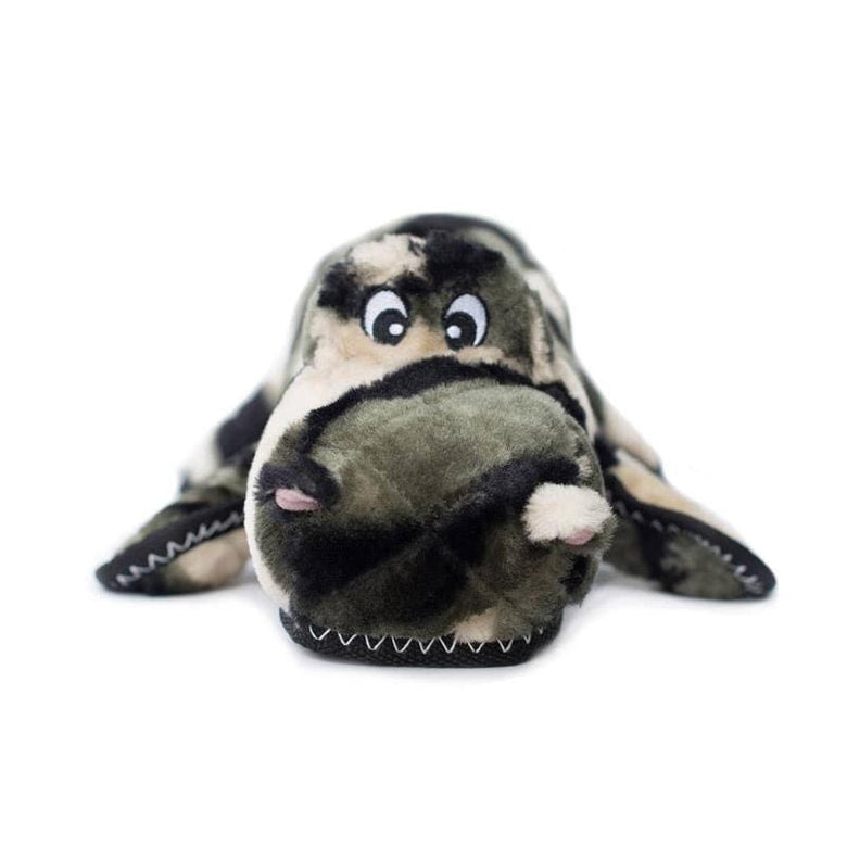 ZippyPaws dog toys Z-Stitch Grunterz Camron the Camo Gator Dog Toy
