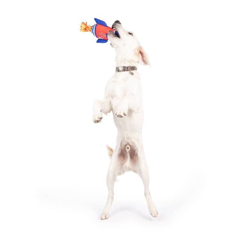Huxley & Kent Dog Toys Rocket Man Plush Squeak Dog Toy - 2 Sizes