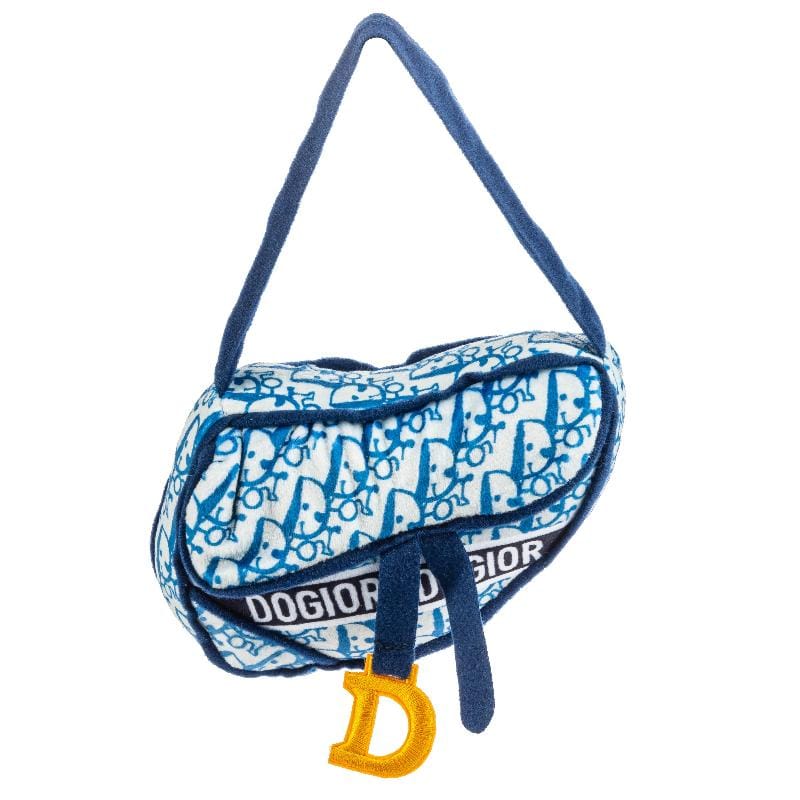 Haute Diggity Dog dog toys Dog-ior Saddle Bag Plush Squeak Dog Toy