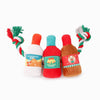 Hugsmart Products Inc dog toys Happy Woofmas Holiday Spirits Rope Plush Dog Toy