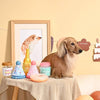 Hugsmart Products Inc dog toys Yappy Birthday Pink Birthday Coffee Cup Rubber Dog Toy