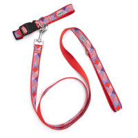 The Worthy Dog COLLARS Americana Patriotic Red White Blue Dog Collar