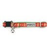 The Worthy Dog COLLARS Gingerbread Bones Christmas Holiday Cat Collar- One Size Fits Most