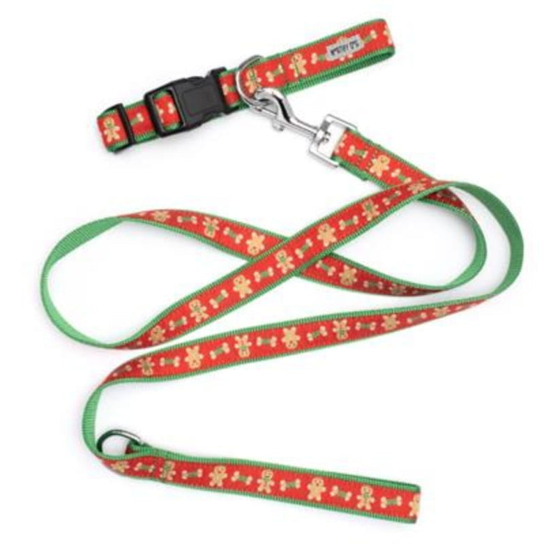 The Worthy Dog COLLARS Gingerbread Bones Christmas Holiday Dog Collar
