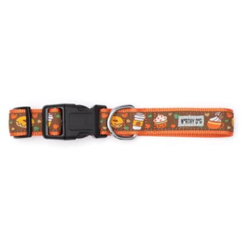 The Worthy Dog COLLARS Pumpkin Spice Fall Harvest Dog Collar